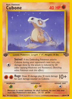 Cubone 1st Edition - Jungle