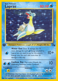 Lapras 1st Edition Holo - Fossil