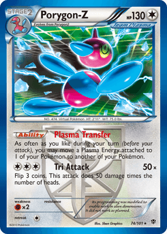 Porygon-Z Holo - Plasma Blast