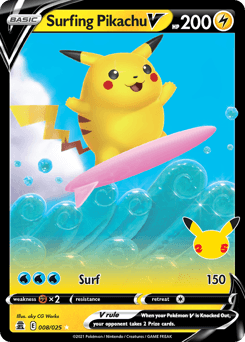 Surfing Pikachu V Normal - Celebrations