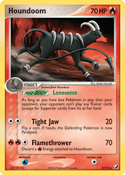 Houndoom Holo - Unseen Forces