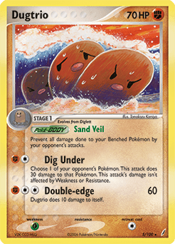 Dugtrio Holo - Crystal Guardians