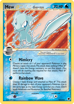 Mew ★ δ Holo - Dragon Frontiers