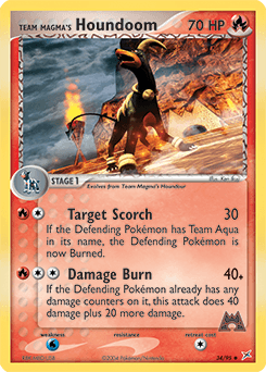 Team Magma's Houndoom Normal - Team Magma vs Team Aqua