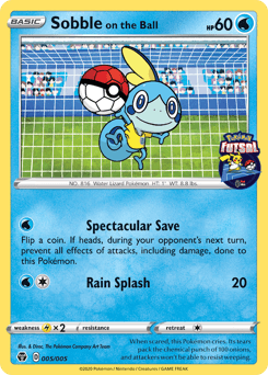 Sobble on the Ball Normal - Pokémon Futsal Collection