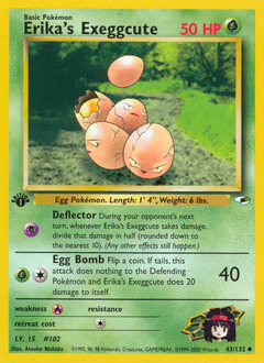 Erika's Exeggcute 1st Edition - Gym Heroes