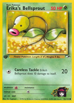 Erika's Bellsprout 1st Edition - Gym Heroes