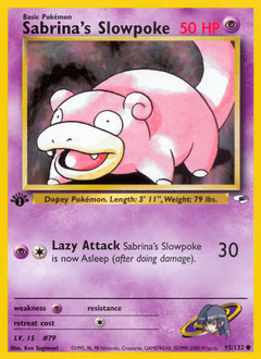 Sabrina's Slowpoke 1st Edition - Gym Heroes