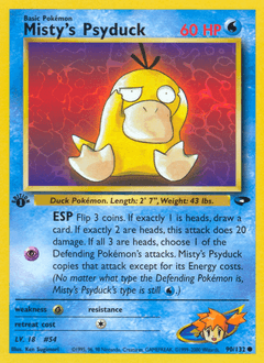 Misty's Psyduck 1st Edition - Gym Challenge
