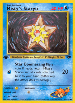 Misty's Staryu 1st Edition - Gym Challenge