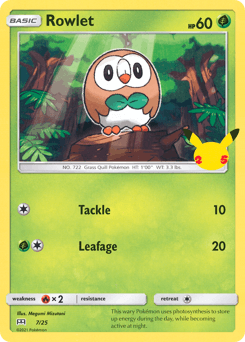 Rowlet Normal - McDonald's Collection 2021