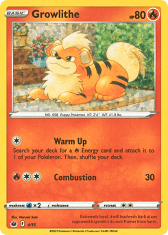 Growlithe Normal - McDonald's Collection 2022