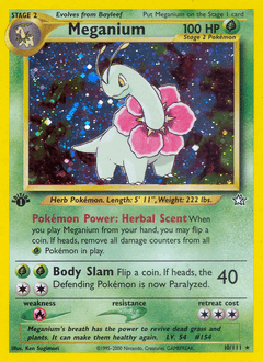 Meganium 1st Edition Holo - Neo Genesis