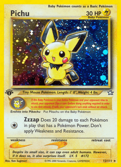 Pichu 1st Edition Holo - Neo Genesis