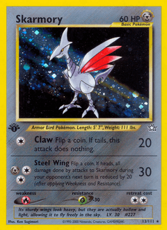 Skarmory 1st Edition Holo - Neo Genesis