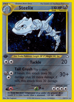 Steelix 1st Edition Holo - Neo Genesis