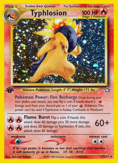 Typhlosion 1st Edition Holo - Neo Genesis