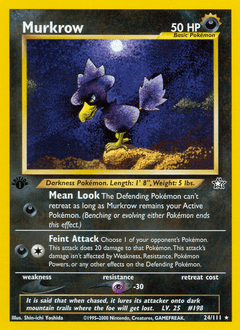 Murkrow 1st Edition - Neo Genesis