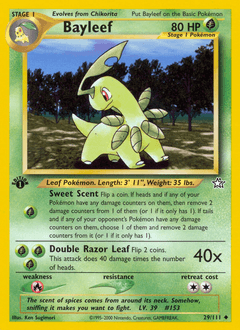 Bayleef 1st Edition - Neo Genesis
