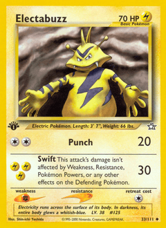 Electabuzz 1st Edition - Neo Genesis