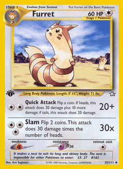 Furret 1st Edition - Neo Genesis