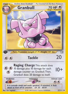 Granbull 1st Edition - Neo Genesis