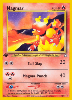 Magmar 1st Edition - Neo Genesis