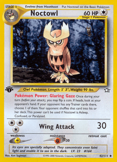 Noctowl 1st Edition - Neo Genesis