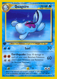 Quagsire 1st Edition - Neo Genesis