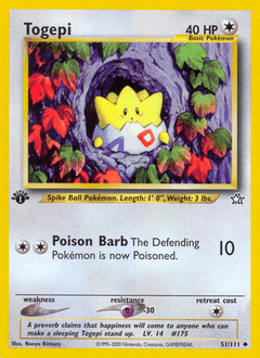 Togepi 1st Edition - Neo Genesis