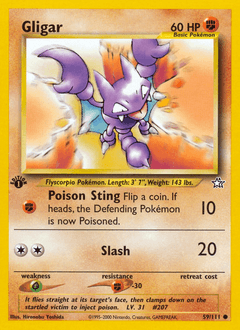 Gligar 1st Edition - Neo Genesis