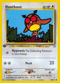 Hoothoot 1st Edition - Neo Genesis