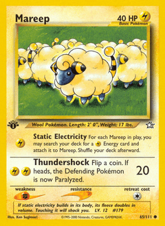Mareep 1st Edition - Neo Genesis