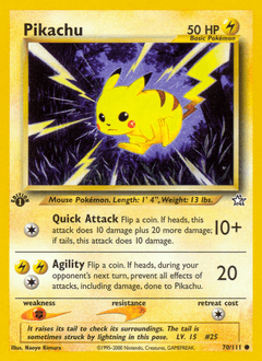 Pikachu 1st Edition - Neo Genesis