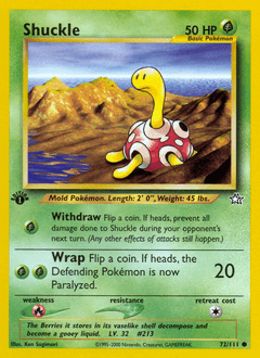 Shuckle 1st Edition - Neo Genesis