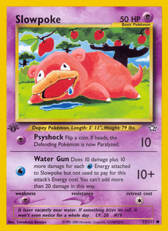 Slowpoke 1st Edition - Neo Genesis