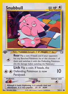 Snubbull 1st Edition - Neo Genesis
