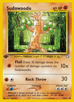 Sudowoodo 1st Edition - Neo Genesis