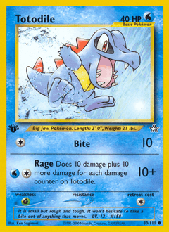 Totodile 1st Edition - Neo Genesis