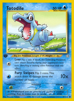 Totodile 1st Edition - Neo Genesis