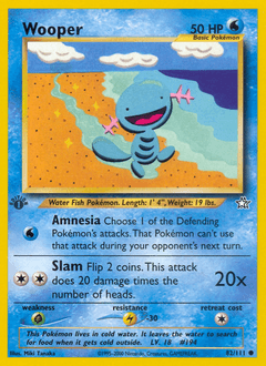 Wooper 1st Edition - Neo Genesis