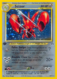 Scizor 1st Edition Holo - Neo Discovery