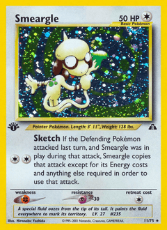 Smeargle 1st Edition Holo - Neo Discovery
