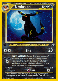 Umbreon 1st Edition Holo - Neo Discovery
