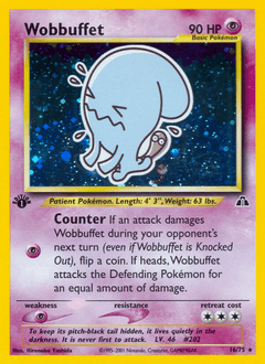 Wobbuffet 1st Edition Holo - Neo Discovery