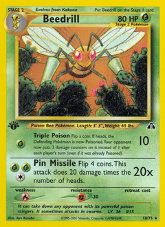 Beedrill 1st Edition - Neo Discovery