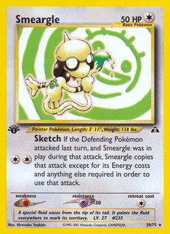 Smeargle 1st Edition - Neo Discovery