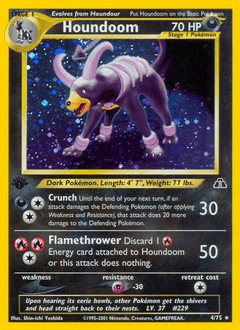 Houndoom 1st Edition Holo - Neo Discovery