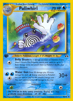 Poliwhirl 1st Edition - Neo Discovery