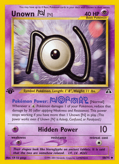 Unown [N] 1st Edition - Neo Discovery